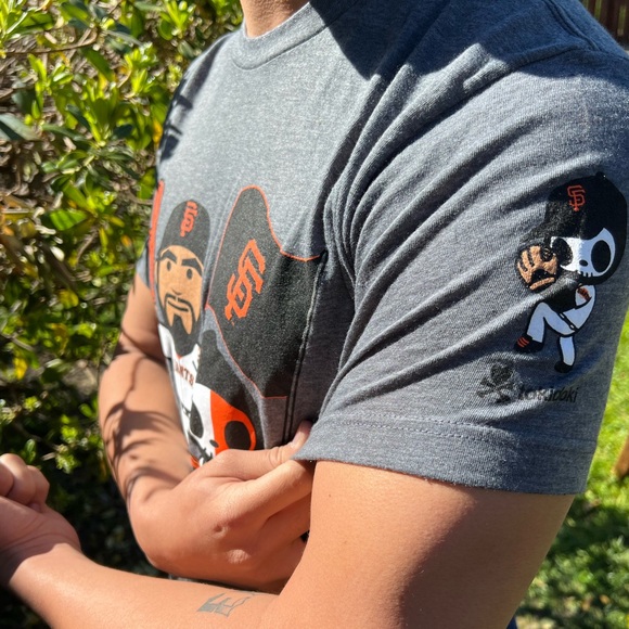 TOKIDOKI SAN FRANCISCO GIANTS MEN T SHIRT BASEBALL TEAM SERGIO ROMO MLB TULTEX M - Picture 12 of 16